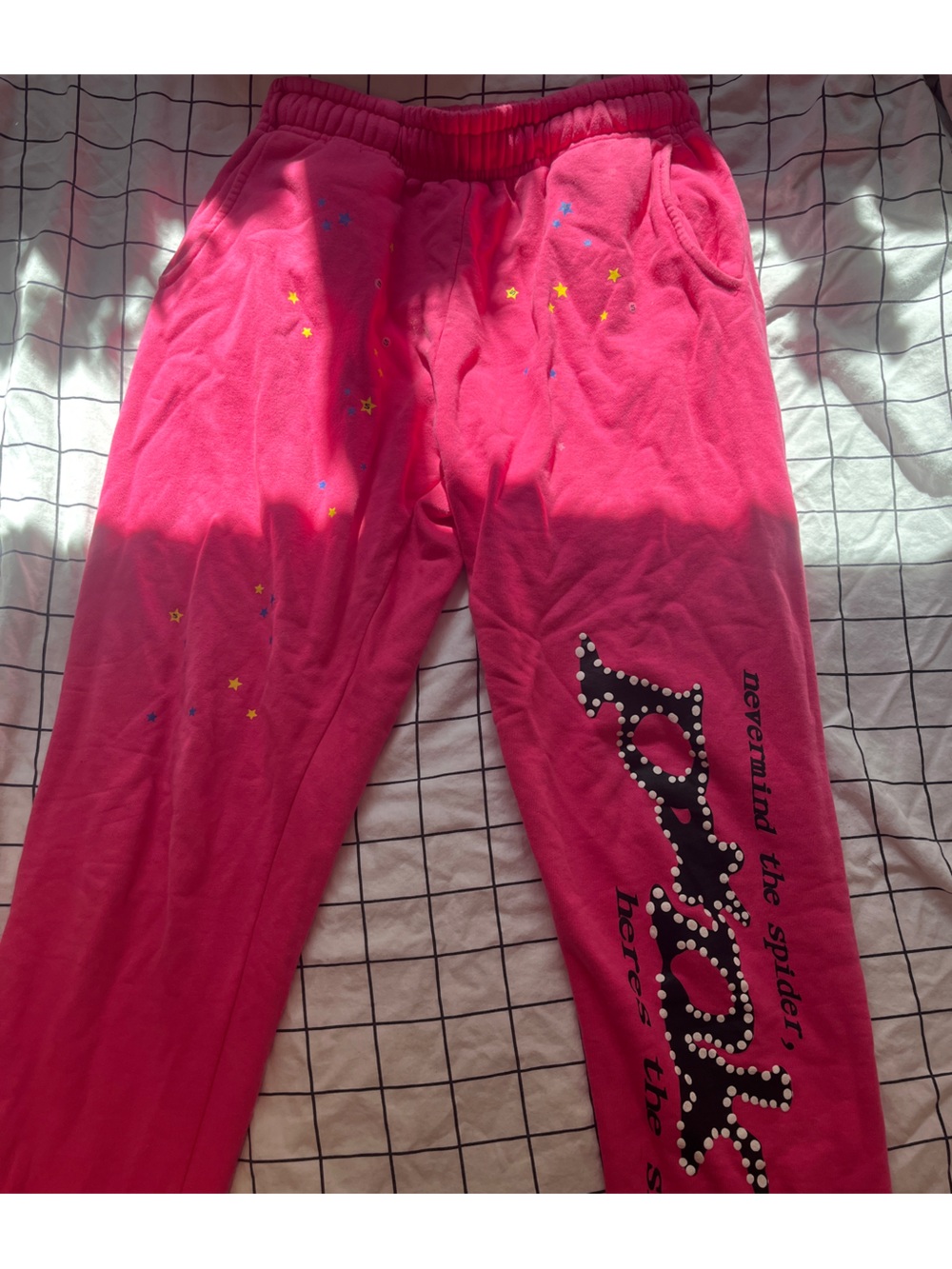 Sp5der Pink Sweatpants